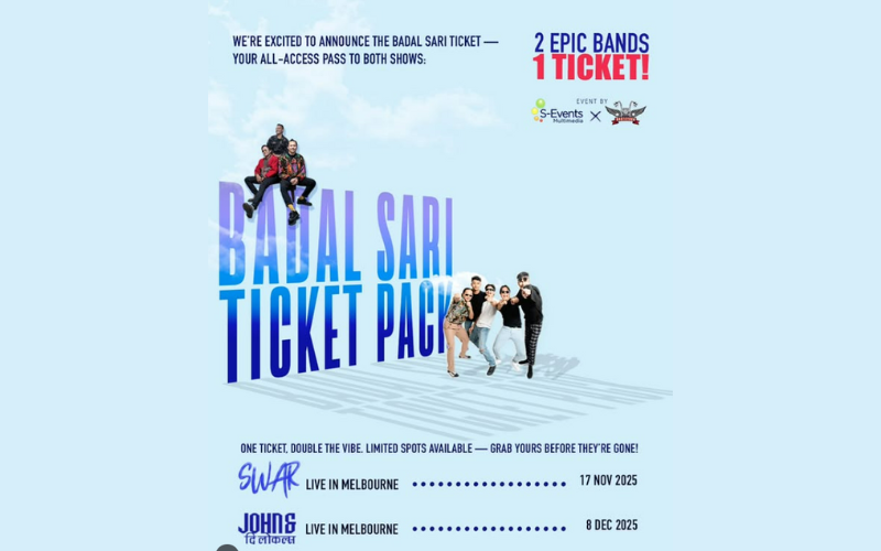 Two Epic Bands, One Unforgettable Experience: The Badal Sari Ticket Pack!