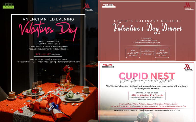 Marriott Kathmandu Unveils Valentine’s Day Dining Experiences