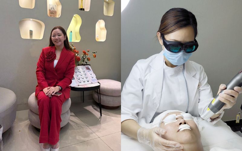 Aruna Gurung, at work